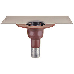LORO-X 16230.070X balcony direct drain with VS collar without heat insulation DN 70
