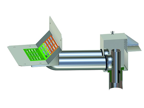 LORO-X DUOFLUX DN100/DN100 Main-Emergency-Combination double pipe