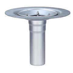 LORO-X 19231.050X LORO-VERSAL Balcony Drain Basic Unit vertical without insulation made of stainless steel DN 50