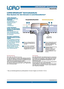 LORO-X Information: LORO-DRAINJET® Schnellabläufe 15.09.2008 – Titelseite (PDF)