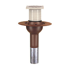 LORO-X 15672.070X single drain with vertical support rim with height adjustment DN 70