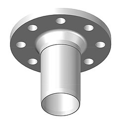 LORO-X 82561.070C LORO-XC stainless steel connecting piece with flange DN 70