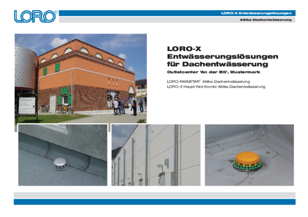 Outlet Center Wustermark Berlin s LORO-X krovnim odvodom
