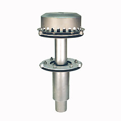 LORO-X 22122.070X LORO-DRAINJET fire protection drain two-piece with stainless steel cover DN 70