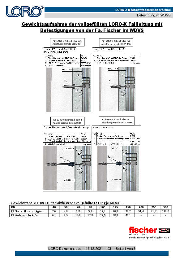 ETICS Fästning av Stuprör framför Fasaden (PDF)