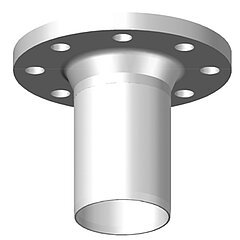 LORO-X 82561.080C LORO-XC stainless steel connecting piece with flange DN 80