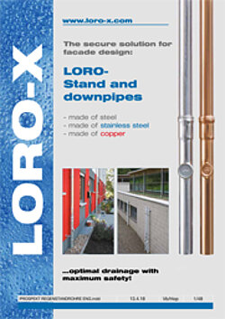 LORO-X rainwater stand pipes and rainwater pipes (PDF)