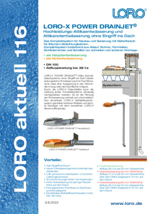 Series 116 LORO-X POWER DRAINJET