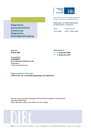 DIBT approval
