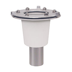 LORO-X 21902.070X LORO-DL/DJ Basic unit made of stainless steel with vertical clamping flange with heat insulation DN 70