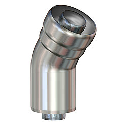 LORO-X 13533.100X double pipe bend 30 degrees DN 100/50 for main-emergency combination drain
