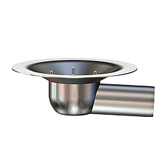 LORO-X 19005.070X LORO-VERSAL drain pan K series 3° in stainless steel DN 70