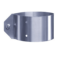 LORO-X 08065.050X wide band clamp made of stainless steel DN 50