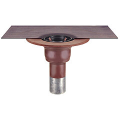 LORO-X 16225.070X LORO-Balcony Drain Basic Unit without insulation DN 70