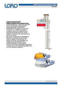 LORO-X RAINSTAR® Attika-Regenentwässerung 12.08.2008 – Titelseite (PDF)