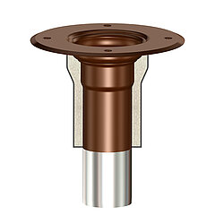 LORO-X 15280.050X drain pan vertical with fire protection sleeve for series E+F DN 50