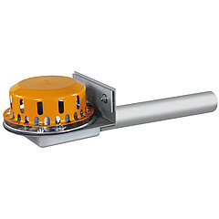 LORO-X 01363.070X LORO-RAINSTAR Attika emergency drain Stainless steel 55mm installation depth Clamping flange for plastic gravity flow DN70