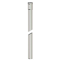 LORO-X 01003.070O pipe with long socket without inside coating 2750 mm DN 70