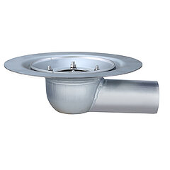 LORO-X 19235.050X LORO-VERSAL balcony drain basic unit 3 degrees without heat insulation made of stainless steel DN 50
