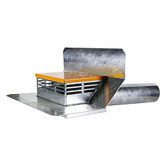 LORO-X 01336.100X LORO-Attika emergency direct drain with basin adhesive flange for bitumen 60 mm weir with strainer basket DN 100