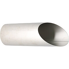 LORO-X 15197.050X LORO-XCL spout made of stainless steel 1.4301, 185 mm outlet 45 degrees sloped DN 50