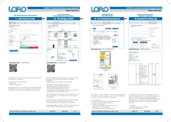LORO-X Online-Service Übersicht (PDF)