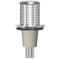 LORO-X 21124.070X LORO-DRAINLET drain for inverted roof with clamping flange screen unit 210 mm DN 70