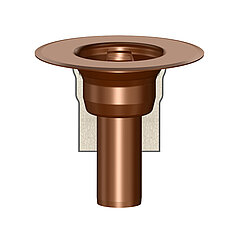 LORO-X 16280.100X drain pan vertical with fire protection sleeve for H series DN 100