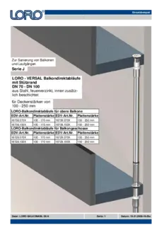LORO Balkonablaeufe Dokumentation S6A PDF