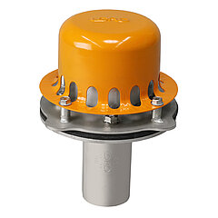 LORO-X 21117.050X LORO-DRAINJET Mini emergency drain 60 mm weir clamping flange one-piece for box drain DN 50