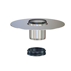 LORO-X 20426.050X add-on element with adhesive flange series V-FL two-part version DN 50