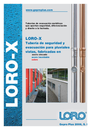 LORO-X Catalog: LORO-X Rain stand pipes