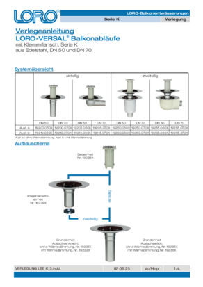 Instrucciones de instalación Serie K PDF