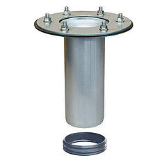 LORO-X 20445.100X surface-mounted element with clamping flange 270 mm long Series V-KLDN 100