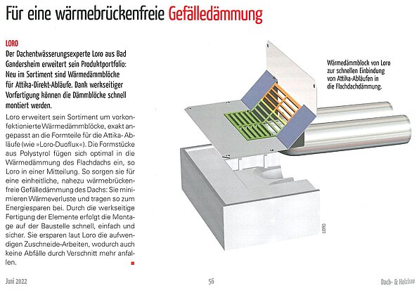 LORO-X Series 43 Attika-Direkt Thermal Insulation Blocks