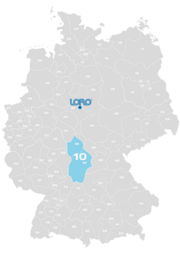 LORO-X Vertriebsgebiet Deutschland