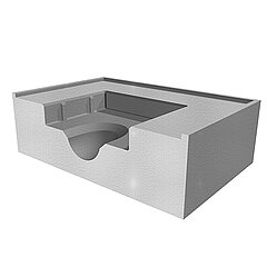 LORO-X 01319.000X LORO-Wrmedmmblock Series 43 for single drain with recessed pipe