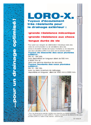 LORO-X Flyer: LORO-X Steel Discarge pipes
