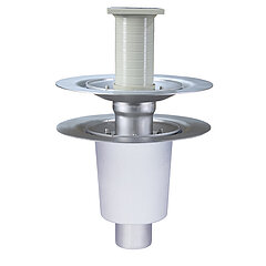 LORO-X 19260.070X LORO-VERSAL single drain, two-part, with stainless steel insulation DN 70