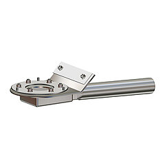 LORO-X 13600.070X LORO basic unit for parapet drain 55 mm depth of engagement main drainage clamping flange for bitumen DN 70