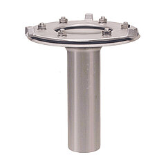 LORO-X 21901.070X LORO-DL/DJ Basic unit made of stainless steel with vertical clamping flange without thermal insulation DN 70