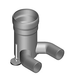 LORO-X 13221.DBBX baffle DN 100/50/50