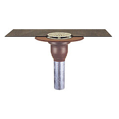 LORO-X 15271.050X balcony drain vertical one-piece without insulation DN 50