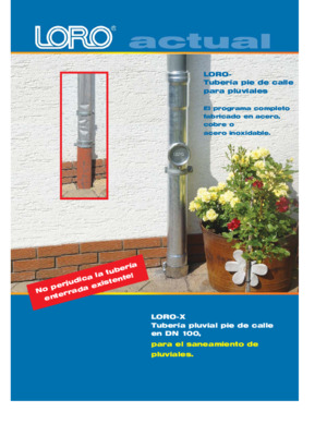 LORO-X New: LORO-X Rain stand pipes Reatoration