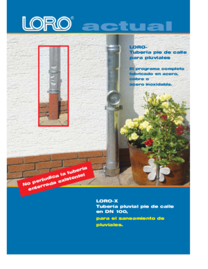 LORO-X Aktuell: LORO-X Regenstandrohr Sanierung