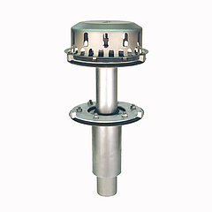 LORO-X 22522.070X LORO-DRAINLET fire protection drain two-piece with stainless steel strainer basket DN 70