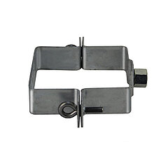 LORO-X 00991.080X square pipe clamp with connection thread M 10 DN 80