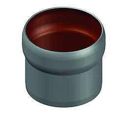 LORO-X 00631.100X connection piece with short sleeve to KA-socket 100 DN 100