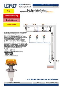 LORO-DRAINJET® Schnellablaufsystem als Notablauf 03.09.2008 – Titelseite (PDF)