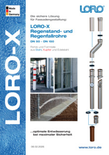 LORO-X Regenstand- und Regenfallrohre